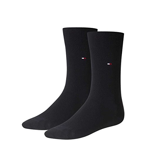 TOMMY HILFIGER Herrensocken Doppelpack dunkelblau Größe 43-46 von Tommy Hilfiger