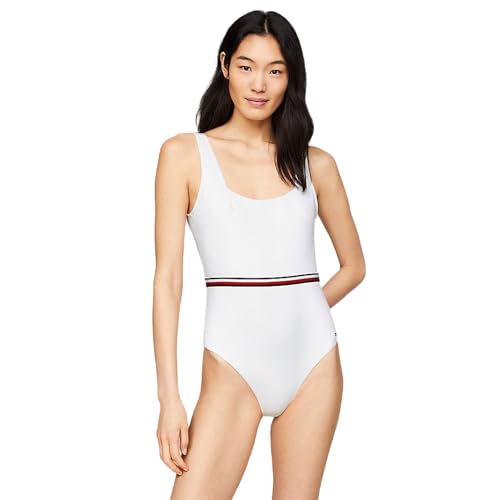 Square Neck One Piece, Ycf - White, S von Tommy Hilfiger