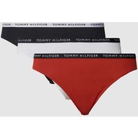 TOMMY HILFIGER Slip mit Stretch-Anteil im 3er-Pack in Rot, Größe M von Tommy Hilfiger