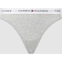 TOMMY HILFIGER String aus Baumwolle in Hellgrau Melange, Größe M von Tommy Hilfiger