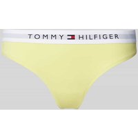 TOMMY HILFIGER String mit elastischem Bund und Label-Detail in Gelb, Größe L von Tommy Hilfiger
