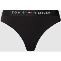 TOMMY HILFIGER String mit elastischem Logo-Bund in Black, Größe XL von Tommy Hilfiger