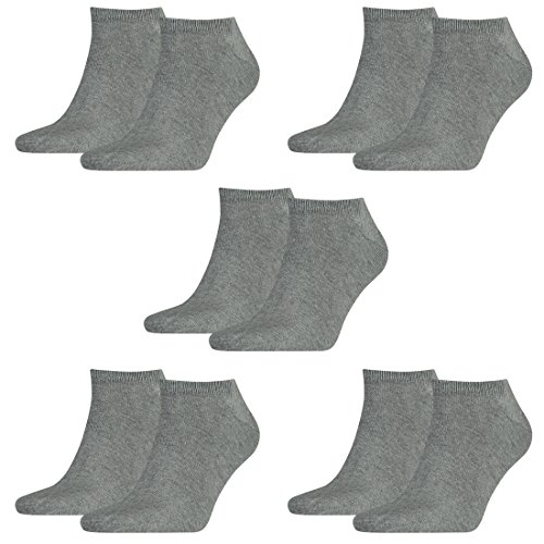 Tommy Hilfiger 10 Paar Sneaker Socken Gr. 39-49 Herren Business Socken, Farbe:758 - middle grey mélange, Socken & Strümpfe:43-46 von Tommy Hilfiger