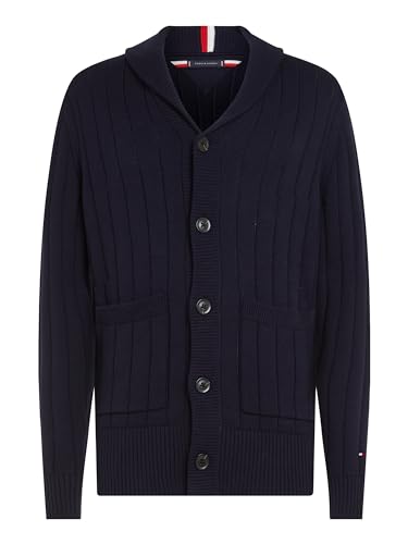 Tommy Hilfiger CLASSIC SHAWL CARDIGAN, blau(dwblue (5)), Gr. M von Tommy Hilfiger