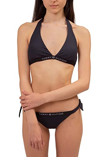 Tommy Hilfiger Damen Bikinitop Triangle Herausnehmbare Polster, Schwarz (Black), M von Tommy Hilfiger