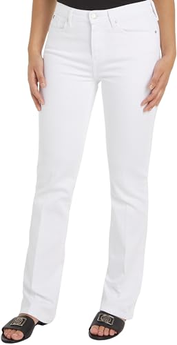 Tommy Hilfiger Damen Jeans Bootcut, Weiß (Th Optic White), 34W/34L von Tommy Hilfiger