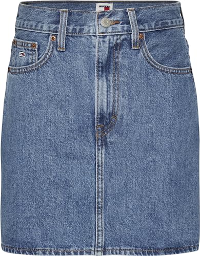 Tommy Hilfiger Damen Mom UH Skirt Bh0034 Rock, Denim Medium, 27 Tommy Hilfiger Damen Mom UH Skirt Bh0034 Rock, Denim Medium, 27 von Tommy Hilfiger