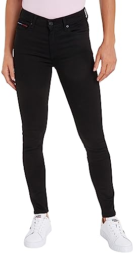 Tommy Jeans Damen Jeans Nora Mr Skny Stretch, Schwarz (Staten Black Stretch), 29W / 28L von Tommy Jeans