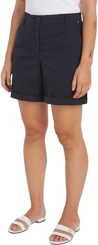 Tommy Hilfiger Damen Co Blend Gmd Chino Ww0ww42457 Shorts, Blau (Desert Sky), 32 EU von Tommy Hilfiger