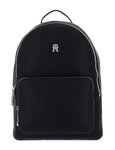 Tommy Hilfiger Damen Rucksack Essential Backpack Handgepäck, Schwarz (Black), Onesize von Tommy Hilfiger