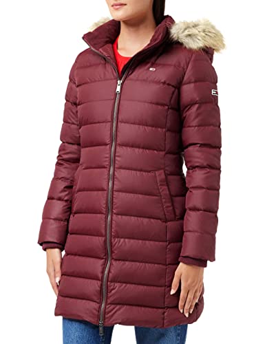 Tommy Jeans Damen TJW Essential Hooded DOWN Coat DW0DW09060 Daunenmäntel, Lila, XS von Tommy Jeans