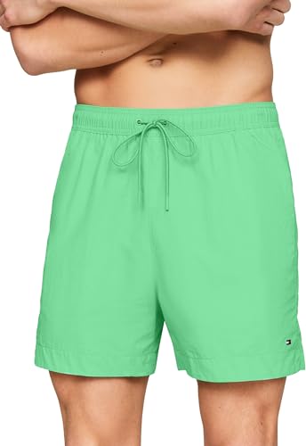 Tommy Hilfiger Herren Badehose Medium Drawstring Mittellang, Grün (Lush Jade), S von Tommy Hilfiger