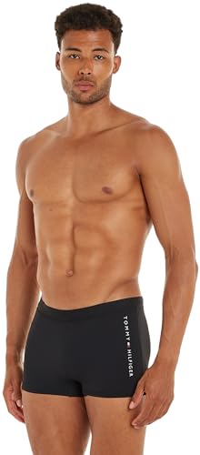 Tommy Hilfiger Herren Badehose Trunk Kurz, Schwarz (Black), M von Tommy Hilfiger