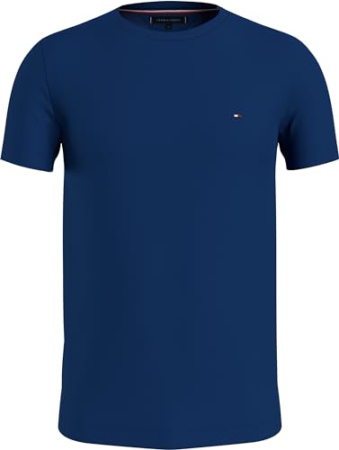 Tommy Hilfiger Herren Big & Tall Logo T-Shirt (DE/NL/SE/PL, Alphanumerisch, 3XL, Große Größen, Tall, Anchor Blue) von Tommy Hilfiger