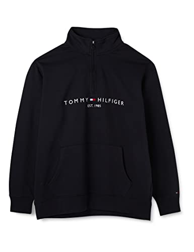 Tommy Hilfiger Herren Bt-Tommy Logo Mockneck-B MW0MW29473 Halber Reißverschluss, Blau (Desert Sky), XXL von Tommy Hilfiger