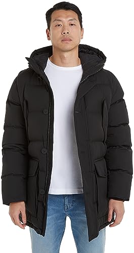 Tommy Hilfiger Herren Parka Winter, Schwarz (Black), M von Tommy Hilfiger