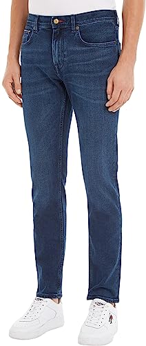 Tommy Hilfiger Herren Jeans Core Straight Denton Stretch, Blau (Bridger Indigo), 34W / 30L von Tommy Hilfiger