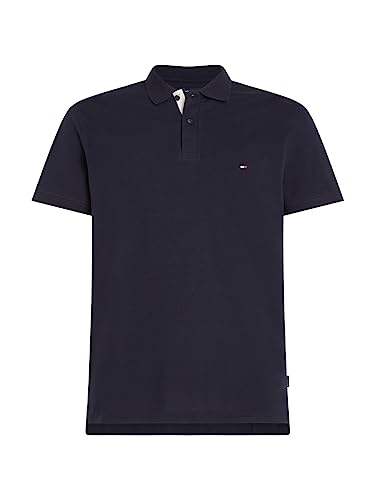 Tommy Hilfiger Herren Flag Under Placket REG Polo MW0MW31684 Langarm T-Shirt, Blau (Desert Sky), M von Tommy Hilfiger