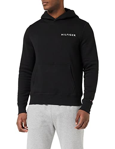 Tommy Hilfiger Herren Hoodie Pop Color mit Kapuze, Schwarz (Black), 3XL von Tommy Hilfiger