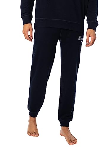 Tommy Hilfiger Herren Jogginghose Sweatpants Lang, Blau (Desert Sky), XL von Tommy Hilfiger