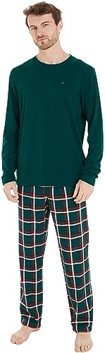 Tommy Hilfiger Herren Pj Set UM0UM03000 Geschenkpackungen, Grün (Deep Spruce/Global St Green), XXL von Tommy Hilfiger