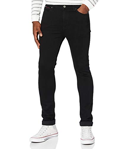 Tommy Jeans Herren Jeans Simon Skinny Stretch, Schwarz (New Black Stretch), 30W / 30L von Tommy Hilfiger