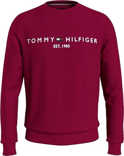 Tommy Hilfiger Herren Sweatshirt Tommy Logo ohne Kapuze, (DE/NL/SE/PL, Alphanumerisch, XL, Regular, Regular, Royal Berry) von Tommy Hilfiger