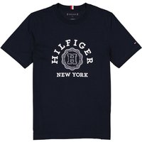 Tommy Hilfiger Herren T-Shirt blau Baumwolle von Tommy Hilfiger