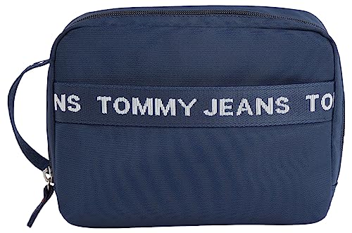 Tommy Jeans Herren Kulturbeutel Essential Nylon Nachhaltig, Blau (Twilight Navy), Onesize von Tommy Jeans