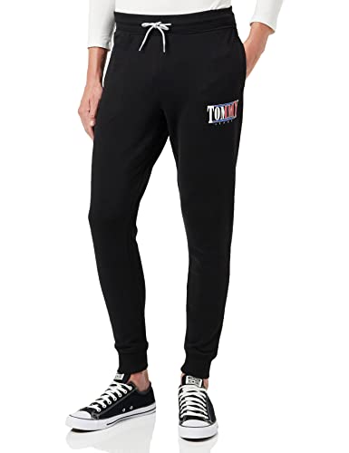 Tommy Jeans Herren TJM Slim Essential Graphic Pant DM0DM15031 Strickhosen, Schwarz, M von Tommy Jeans