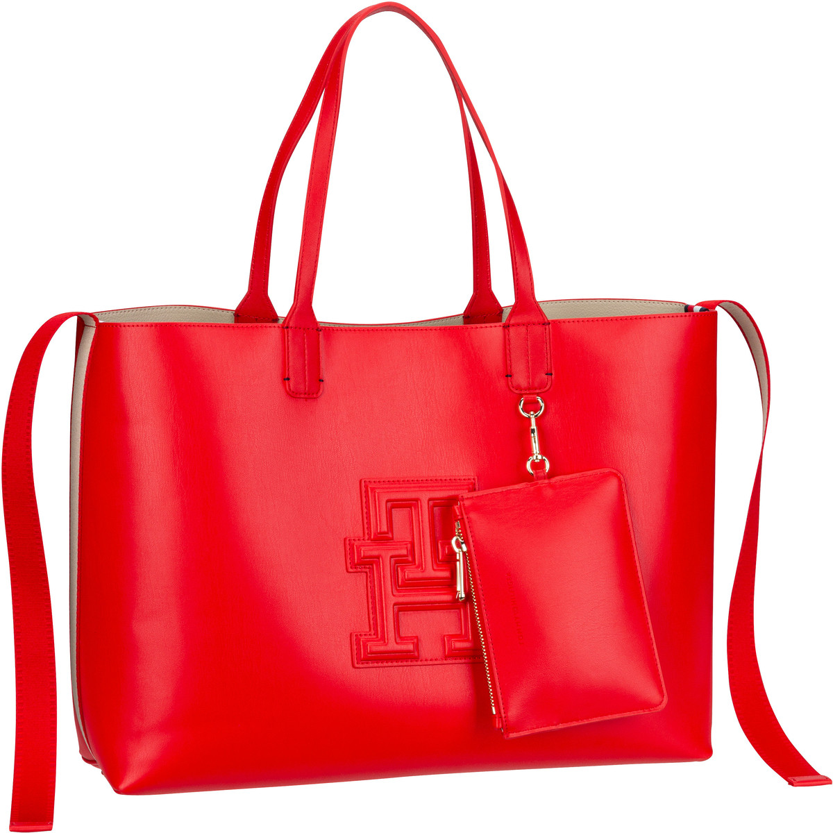 Tommy Hilfiger Iconic Tommy Tote PSP24  in Rot (22 Liter), Shopper von Tommy Hilfiger