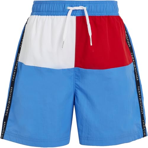 Tommy Hilfiger Jungen Badehose Medium Drawstring Mittellang, Blau (Blue Spell), 10-12 Jahre von Tommy Hilfiger