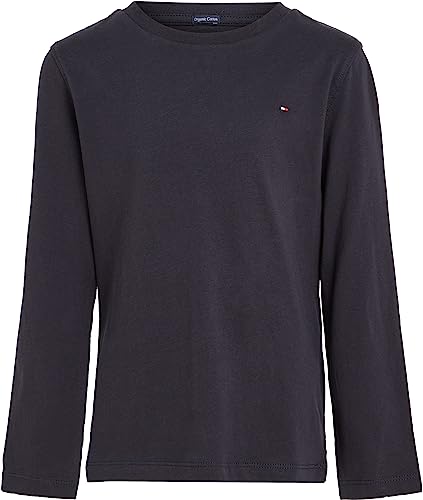 Tommy Hilfiger Jungen Langarmshirt Basic, Blau (Sky Captain), 10 Jahre von Tommy Hilfiger