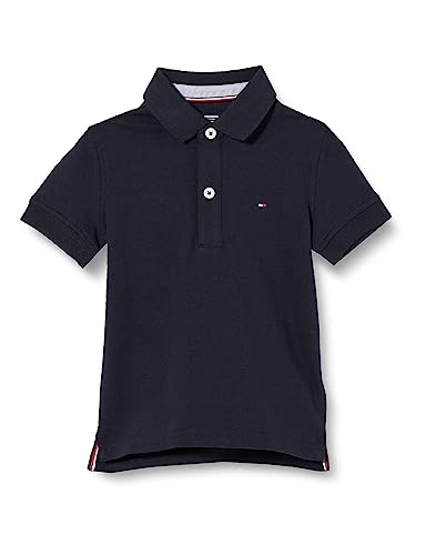 Tommy Hilfiger Jungen Poloshirt Kurzarm aus Bio-Baumwolle, Blau (Sky Captain), 3 Jahre von Tommy Hilfiger