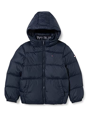 Tommy Hilfiger Jungen Essential DOWN Jacket KB0KB07517 Daunenjacken, Blau (Desert Sky), 18 Monate von Tommy Hilfiger