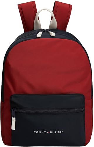 Tommy Hilfiger Kids Gender Inclusive TH ESSENTIAL COLORBLOCK BACKPACK, Dark Magma Space Blue Corporate, One Size von Tommy Hilfiger