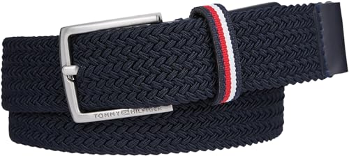 Tommy Hilfiger Kinder Unisex Gürtel Stoffgürtel, Blau (Space Blue), L-XL von Tommy Hilfiger