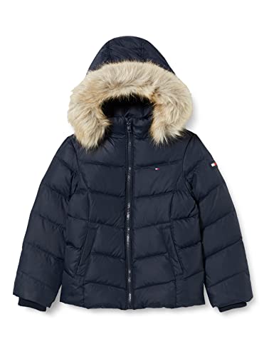 Tommy Hilfiger Mädchen Essential DOWN Jacket KG0KG05980 Daunenjacken, Blau (Desert Sky), 9 Monate von Tommy Hilfiger