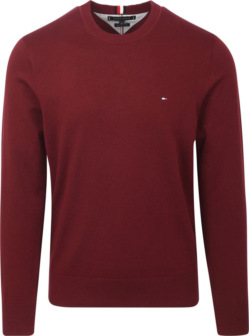 Tommy Hilfiger Pullover Bordeaux Rot - Größe M von Tommy Hilfiger