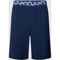 Tommy Hilfiger Pyjama-Shorts aus Viskose Modell 'WOVEN' in Marine, Größe L von Tommy Hilfiger