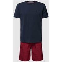 Tommy Hilfiger Pyjama mit Label-Stitching in Marine, Größe L von Tommy Hilfiger