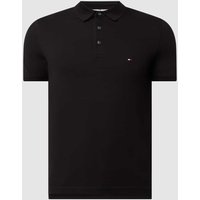 Tommy Hilfiger Slim Fit Poloshirt mit Stretch-Anteil in Black, Größe S von Tommy Hilfiger