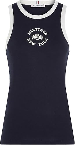 Tommy Hilfiger Slim Varsity Racerba Shirt WW0WW39833DW5 Tank Top (M) von Tommy Hilfiger