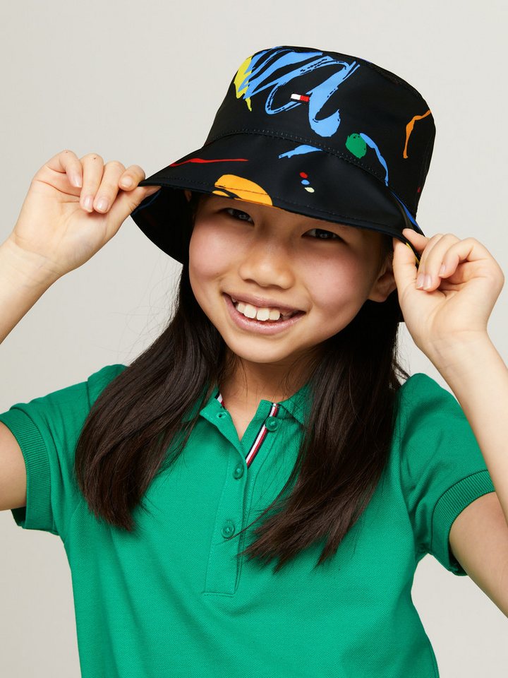 Tommy Hilfiger Sonnenhut SMALL FLAG AOP BUCKET HAT für Kinder bis 16 Jahre von Tommy Hilfiger