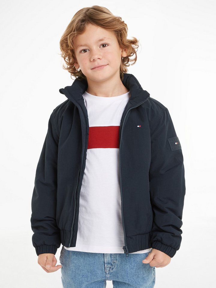 Tommy Hilfiger Blouson ESSENTIAL PADDED JACKET Kinder bis 16 Jahre, mit Reißverschluss, Stehkragen, Eingrifftaschewn von Tommy Hilfiger