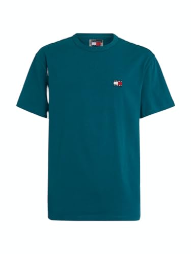 Tommy Hilfiger T-Shirt für Herren, Blau (Timeless Teal), Large von Tommy Hilfiger