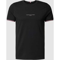 Tommy Hilfiger T-Shirt mit Label-Print in Black, Größe L von Tommy Hilfiger