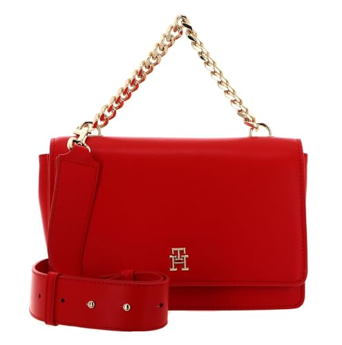 Tommy Hilfiger TH Refined Shoulder Bag M Fierce Red von Tommy Hilfiger