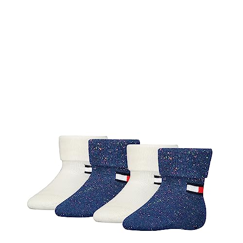 Tommy Hilfiger Unisex Baby CLSSC Sock, Navy Combo, 19/22 (4er Pack) von Tommy Hilfiger