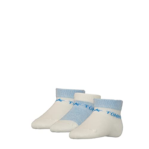 Tommy Hilfiger Unisex Baby TH 3P Newborn GIFTBOX CLSSC Sock, Sky Blue, 11/14 von Tommy Hilfiger